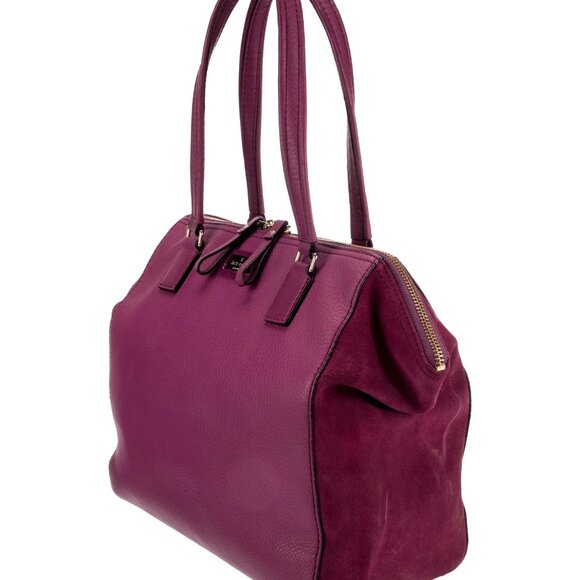 Kate Spade New York Purple Leather Shoulder Bag - Picture 1 of 5